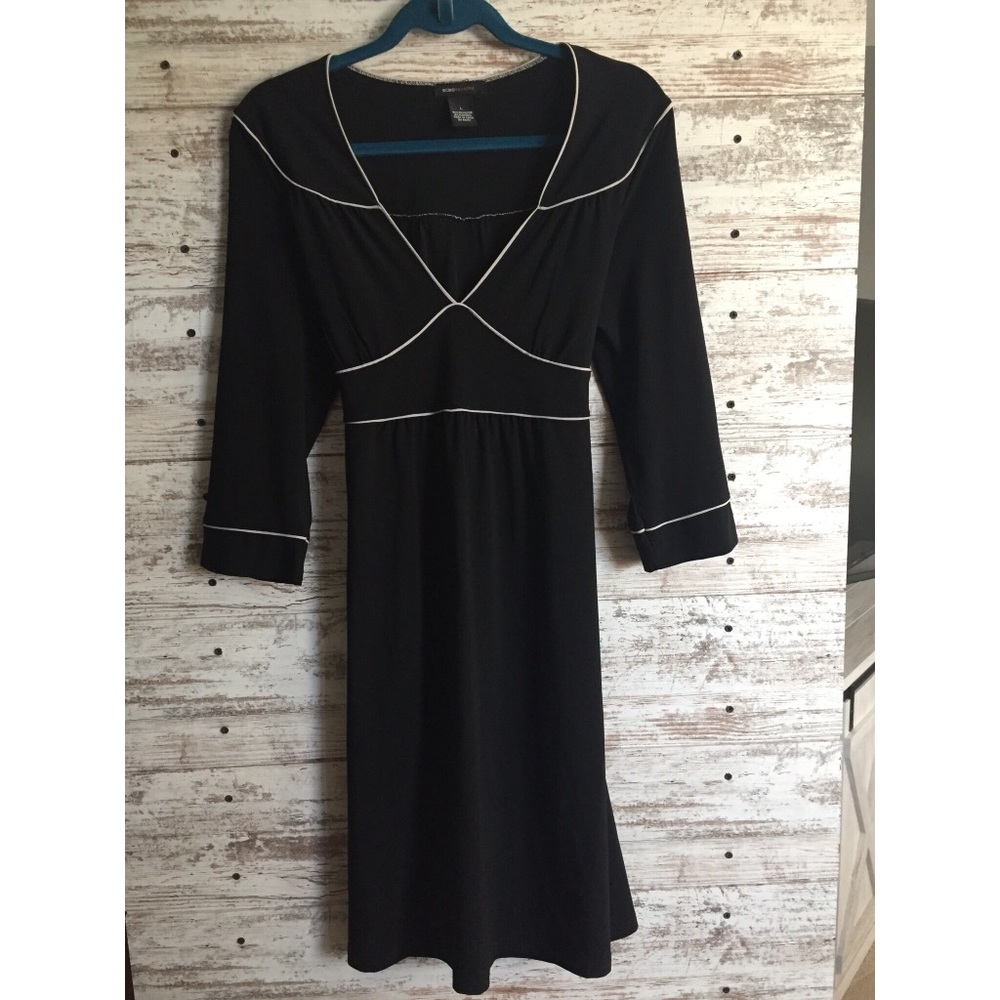 Black BCBG mid sleeve dress